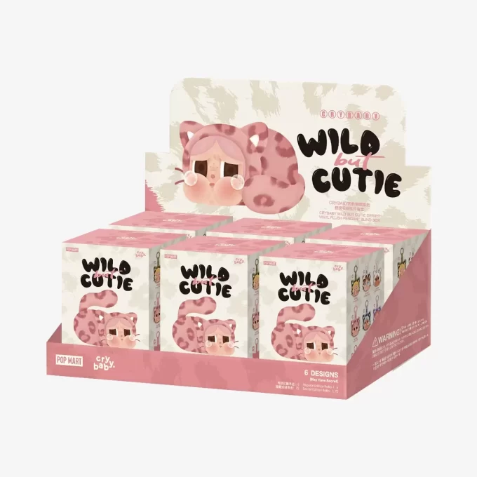CRYBABY Wild But Cutie Series – Ciondolo in peluche in vinile, scatola cieca