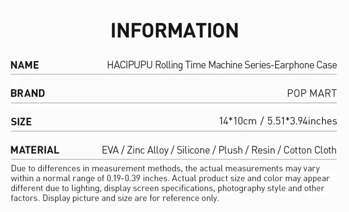 Custodia per auricolari HACIPUPU Rolling Time Machine Series