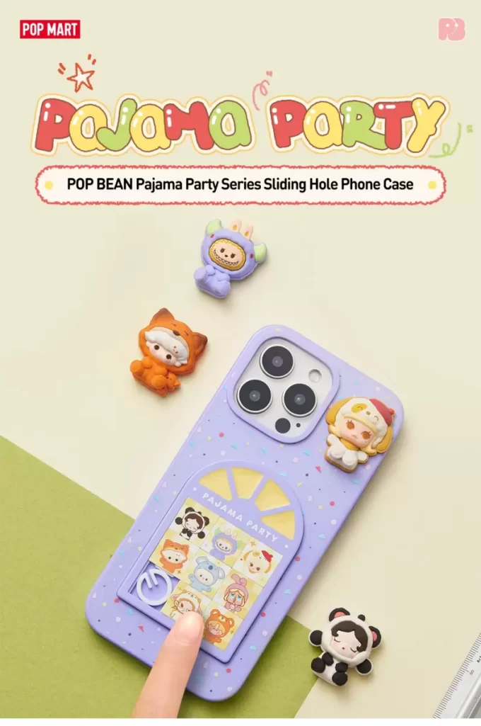 Custodia per telefono con foro scorrevole per pigiama party POP BEAN