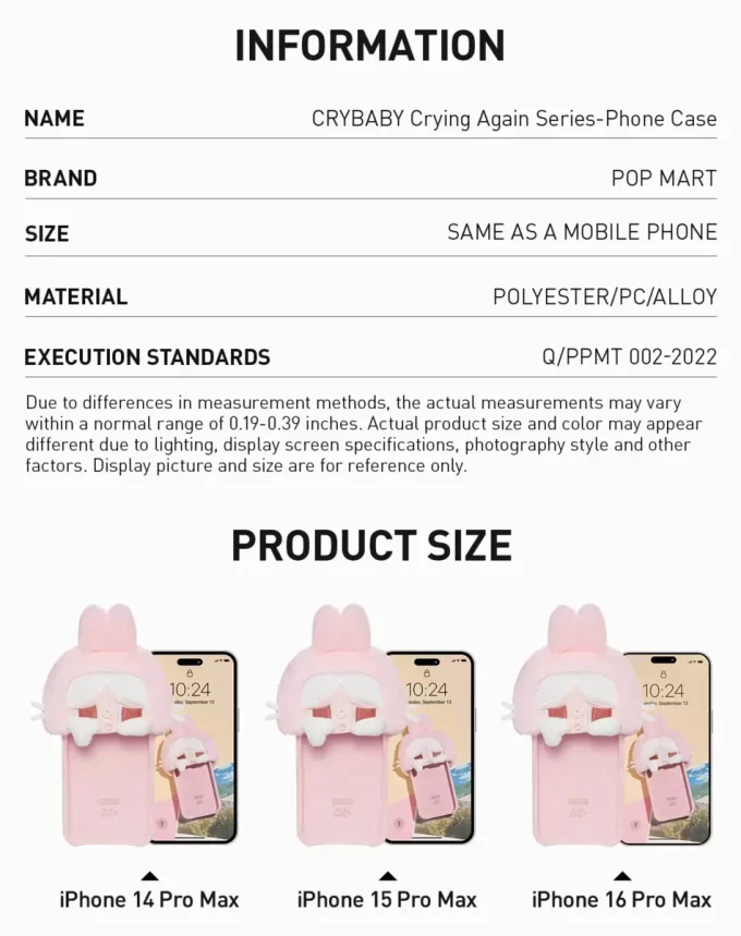 Custodia per telefono CRYBABY Crying Again Series Custodia per telefono CRYBABY Crying Again Series