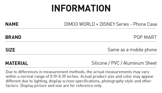 Custodia per telefono serie DIMOO WORLD × DISNEY