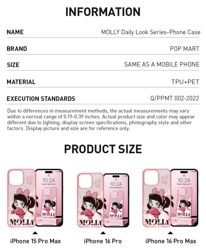Custodia per telefono serie MOLLY Daily Look