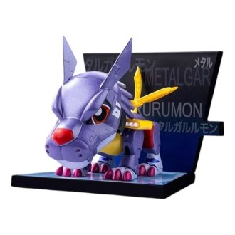 Custodia sigillata con magnete da frigorifero Digimon “Metal Garurumon”