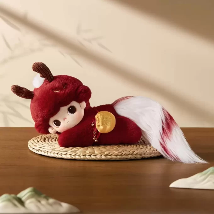 DIMOO Stories In The Cup Series – Bambola di cotone a forma di animale di buon auspicio