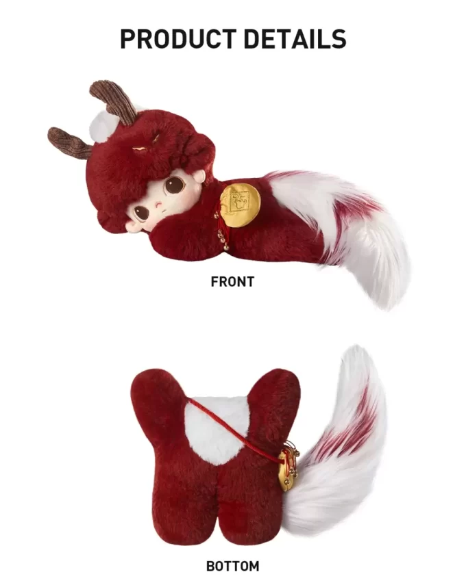 DIMOO Stories In The Cup Series – Bambola di cotone a forma di animale di buon auspicio