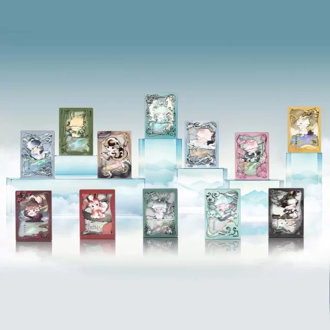 DIMOO Stories In The Cup Series Figures Art Collection Cards