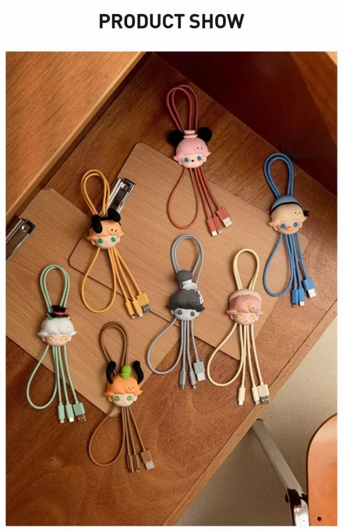 DIMOO WORLD × DISNEY Series-2 in 1 Cable Blind Box