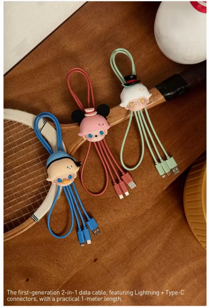 DIMOO WORLD × DISNEY Series-2 in 1 Cable Blind Box