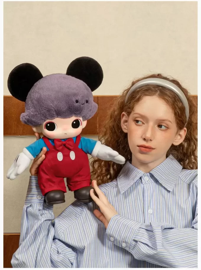 DIMOO WORLD × DISNEY Series-Borsa in peluche in vinile di Topolino