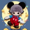 DIMOO WORLD × DISNEY Series-Borsa in peluche in vinile di Topolino