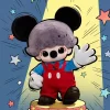 DIMOO WORLD × DISNEY Series-Borsa in peluche in vinile di Topolino