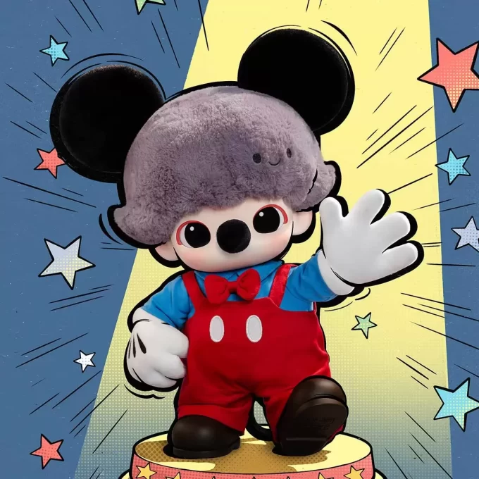 DIMOO WORLD × DISNEY Series-Borsa in peluche in vinile di Topolino