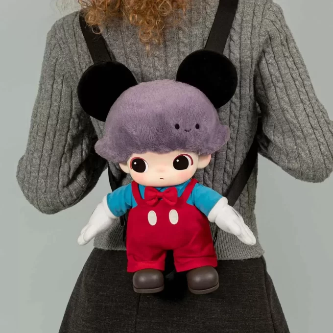 DIMOO WORLD × DISNEY Series-Borsa in peluche in vinile di Topolino