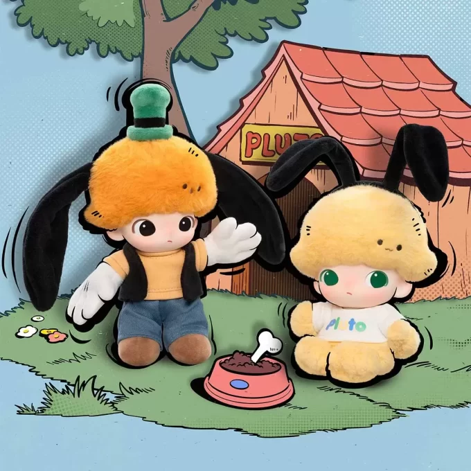 DIMOO WORLD × DISNEY Series – Portachiavi in  peluche in vinile, confezione cieca