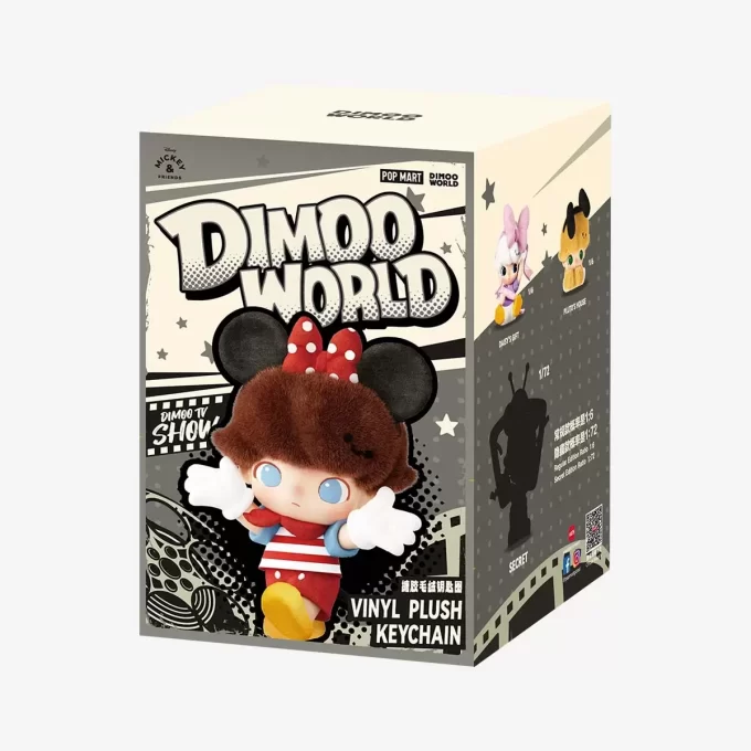 DIMOO WORLD × DISNEY Series – Portachiavi in  peluche in vinile, confezione cieca