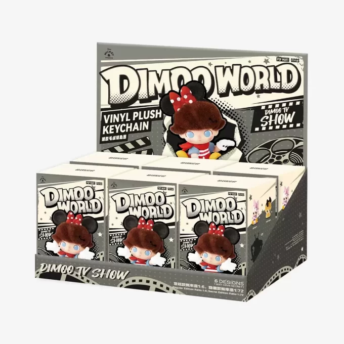 DIMOO WORLD × DISNEY Series – Portachiavi in  peluche in vinile, confezione cieca