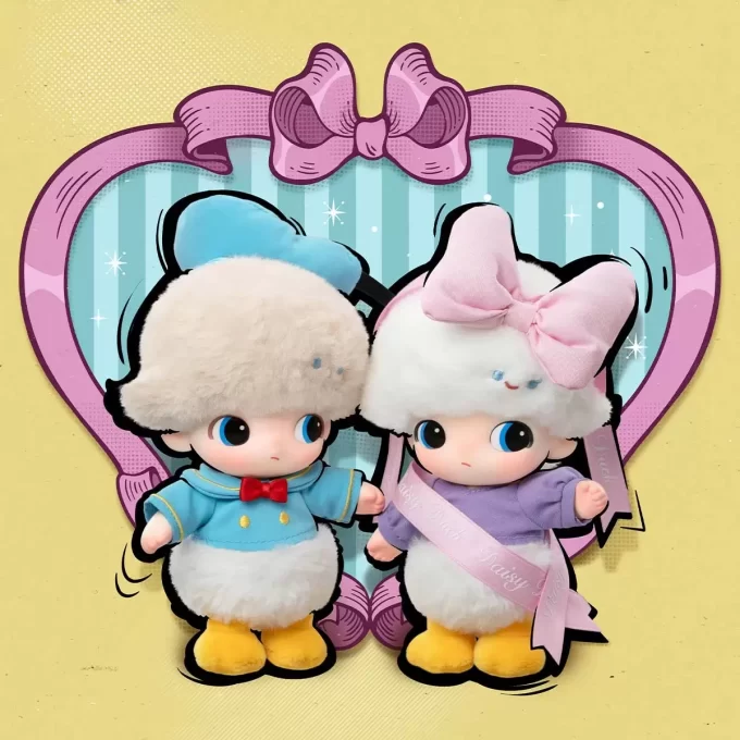 DIMOO WORLD × DISNEY Series – Portachiavi in  peluche in vinile, confezione cieca
