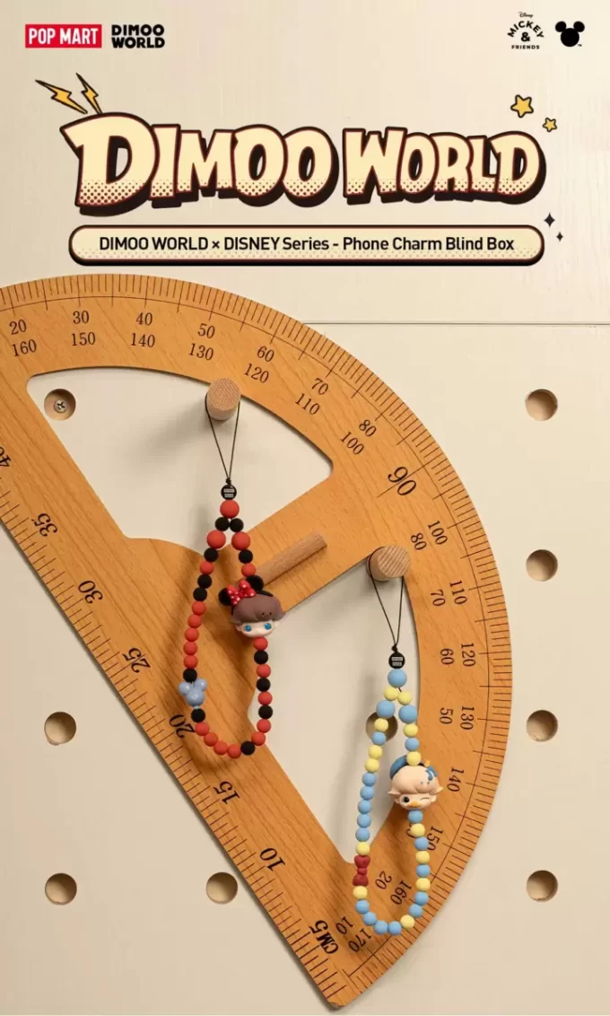 DIMOO WORLD × DISNEY Series – Scatola cieca con cordino per telefono cellulare DIMOO WORLD × DISNEY Series – Scatola cieca con cordino per telefono cellulare