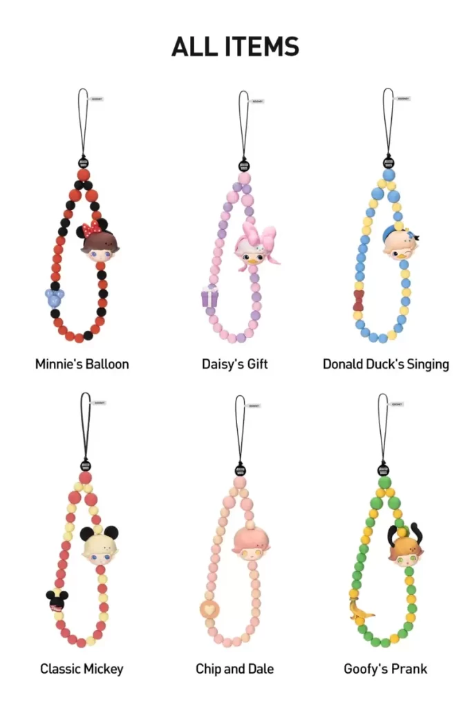 DIMOO WORLD × DISNEY Series – Scatola cieca con cordino per telefono cellulare DIMOO WORLD × DISNEY Series – Scatola cieca con cordino per telefono cellulare