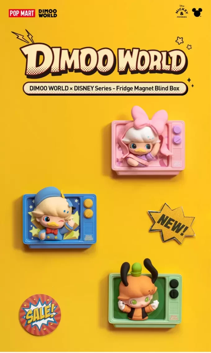 DIMOO WORLD × DISNEY Series – Scatola cieca con magnete da frigorifero DIMOO WORLD × DISNEY Series – Scatola cieca con magnete da frigorifero