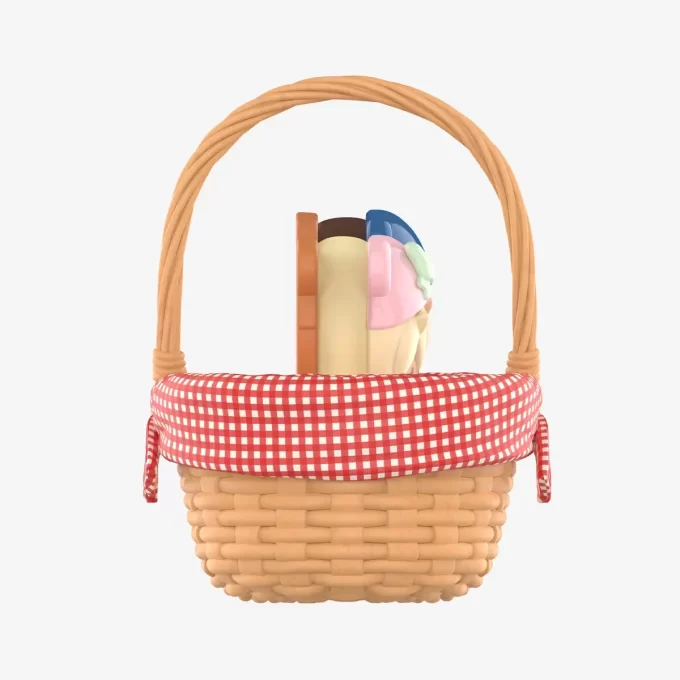 Figurina a forma di cestino di biscotti a forma di fagioli dolci