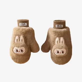 Guanti di peluche LABUBU della serie Warm Fluffy Holiday