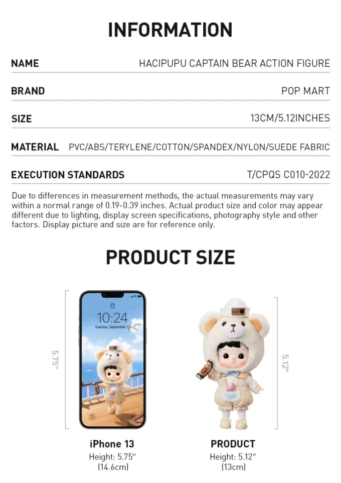 HACIPUPU Capitano Orso Action Figure