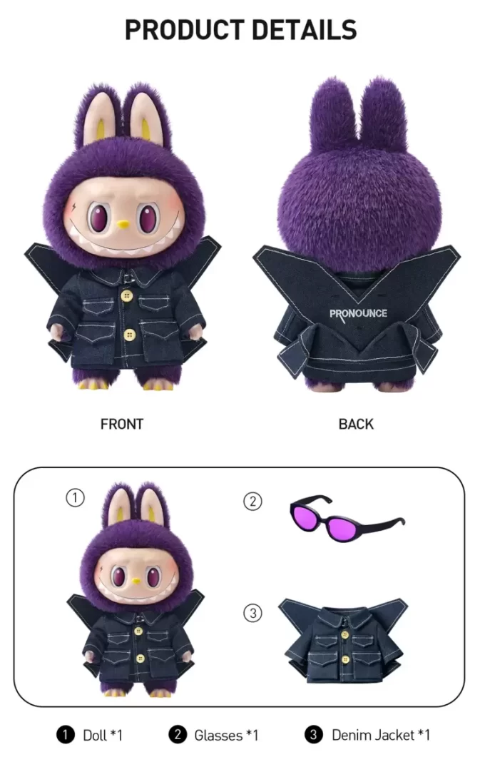 LABUBU × PRONOUNCE – WINGS OF FANTASY Peluche in vinile