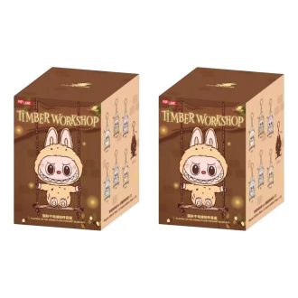 Labubu The Monsters Timber Workshop Ciondolo che gioca sull’altalena Pop Land Esclusiva confezione sigillata (2 scatole cieche)