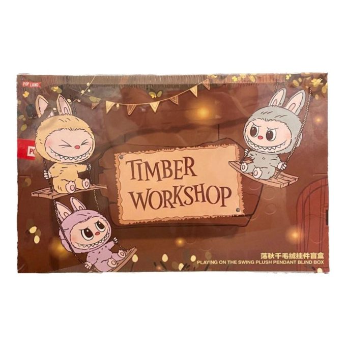 Labubu The Monsters Timber Workshop Ciondolo “Playing on the Swing” Pop Land Exclusive Sealed Case (6 Blind Box)