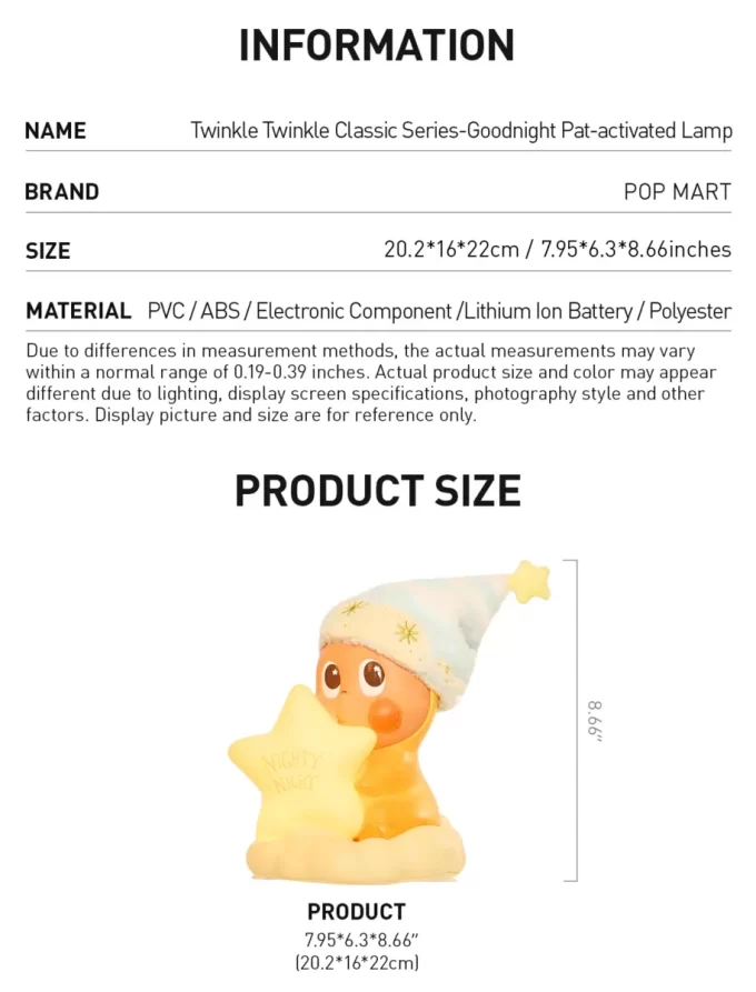 Lampada attivata da Twinkle Twinkle Classic Series – Goodnight Pat