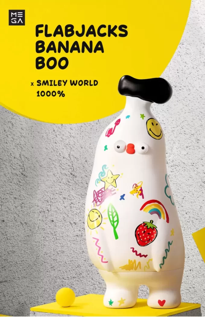 MEGA COLLEZIONE 1000% FLABJACKS Banana Boo × Smiley