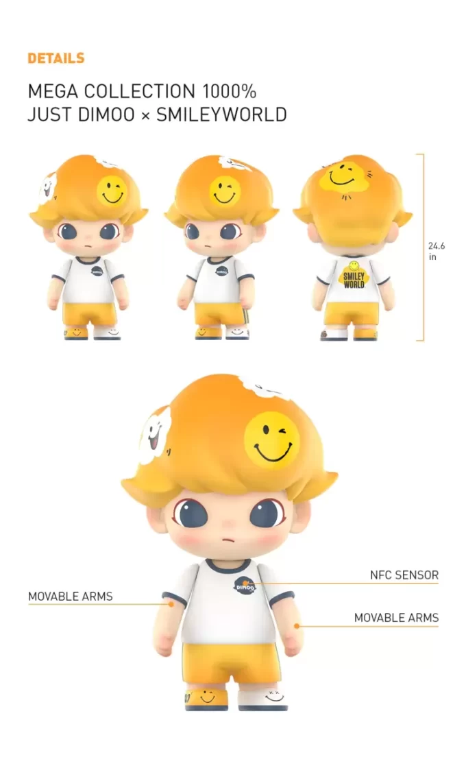 MEGA COLLEZIONE 1000% JUST DIMOO × SmileyWorld MEGA COLLEZIONE 1000% JUST DIMOO × SmileyWorld
