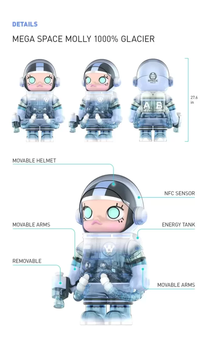 MEGA COLLEZIONE 1000% SPACE MOLLY Glacier