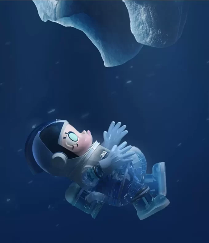MEGA COLLEZIONE 1000% SPACE MOLLY Glacier