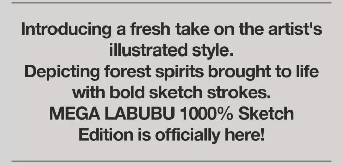 MEGA LABUBU 1000% Schizzo MEGA LABUBU 1000% Schizzo