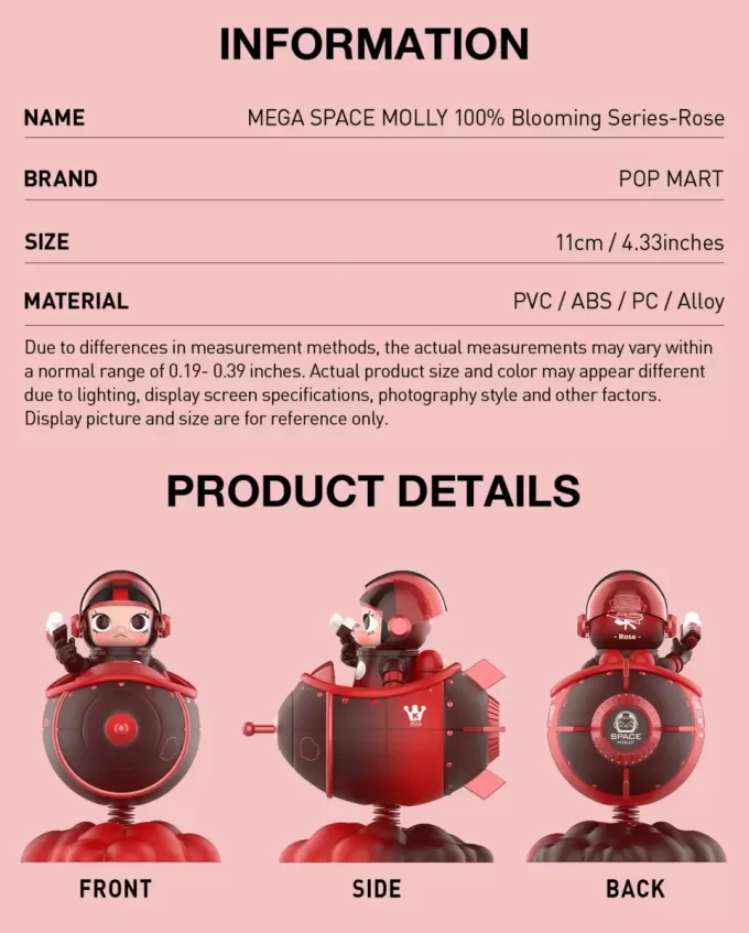 MEGA SPACE MOLLY 100% Blooming Series-Rosa