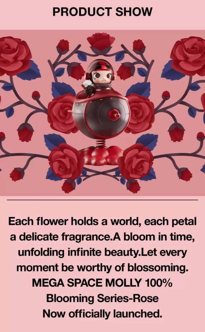 MEGA SPACE MOLLY 100% Blooming Series-Rosa