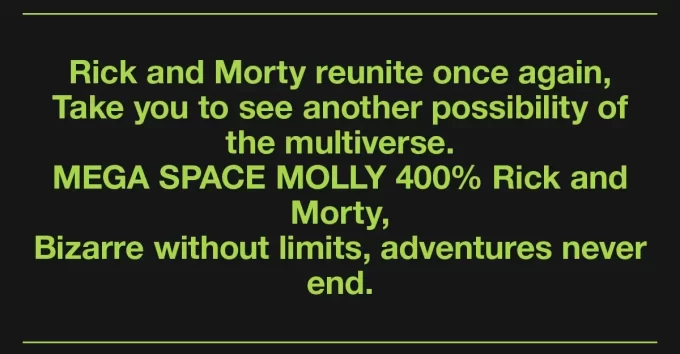 MEGA SPACE MOLLY 400% Rick e Morty