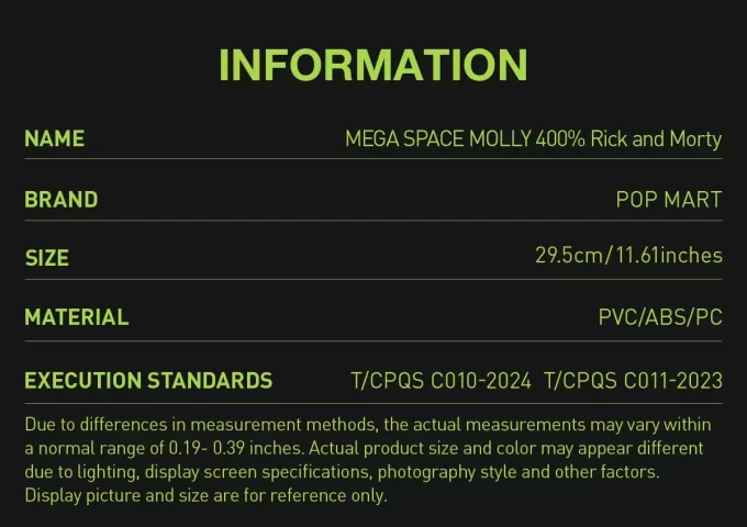MEGA SPACE MOLLY 400% Rick e Morty