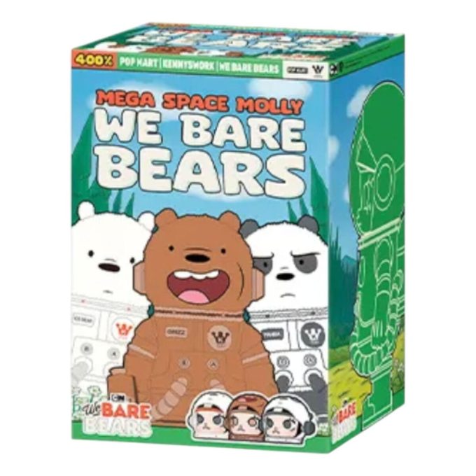 Mega Space Molly 400% We Bare Bears Confezione sigillata (1 scatola cieca)