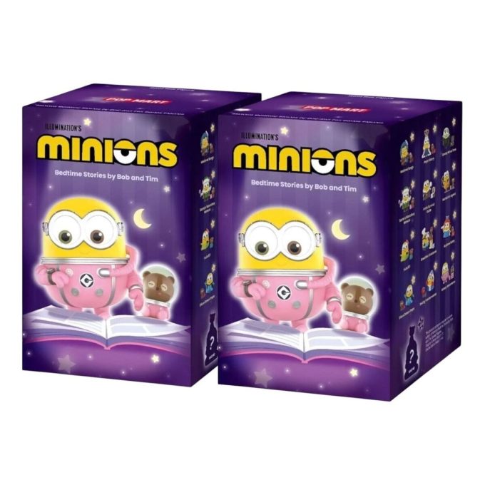 Minions Bedtime Stories di Bob e Tim Figures Confezione sigillata (2 scatole cieche)