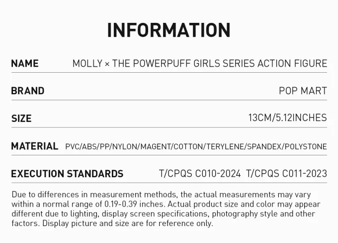 MOLLY × Action figure della serie The Powerpuff Girls