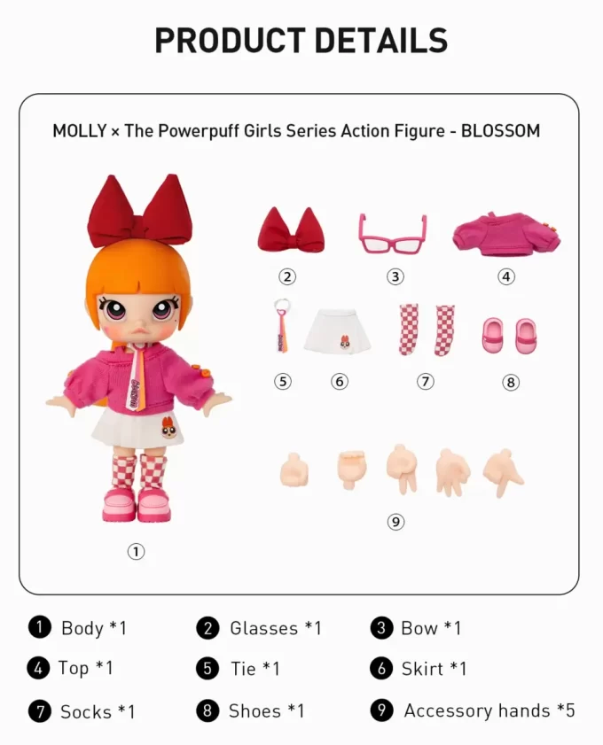 MOLLY × Action figure della serie The Powerpuff Girls