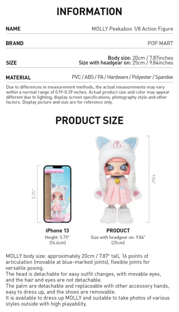 MOLLY Peekaboo 1/8 Action Figure MOLLY Peekaboo 1/8 Action Figure
