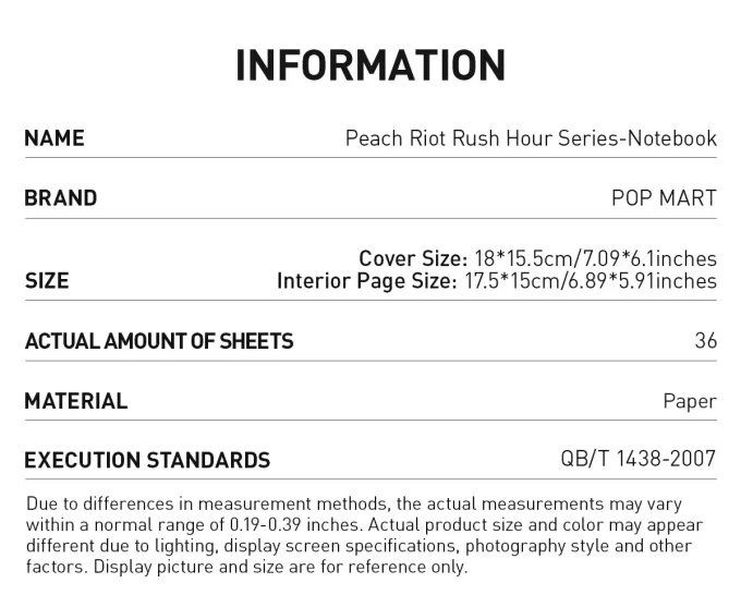 Peach Riot Rush Hour Series-Notebook Peach Riot Rush Hour Series-Notebook