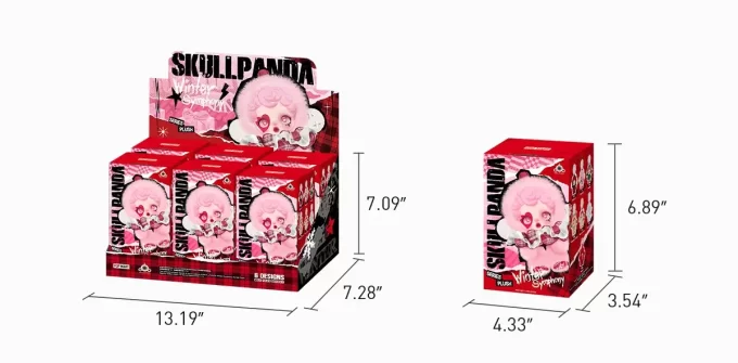 Peluche della serie Winter Symphony di SKULLPANDA