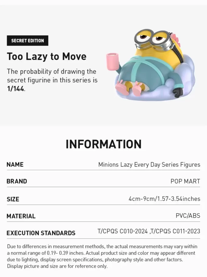 Personaggi della serie Minions Lazy Every Day