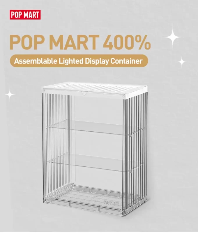 POP MART Contenitore espositivo illuminato assemblabile al 400% POP MART Contenitore espositivo illuminato assemblabile al 400%
