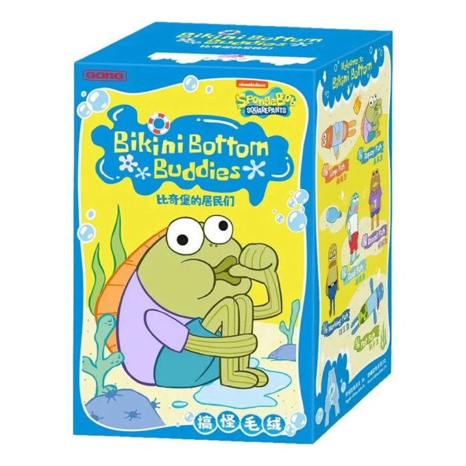 Pop Mart x Bikini Bottom Buddies – Confezione sigillata di peluche (1 scatola cieca)